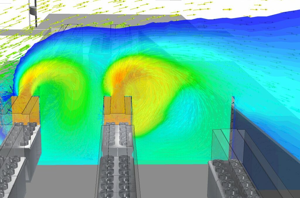 Visualisation des flux d’air autour de groupes frigorifiques