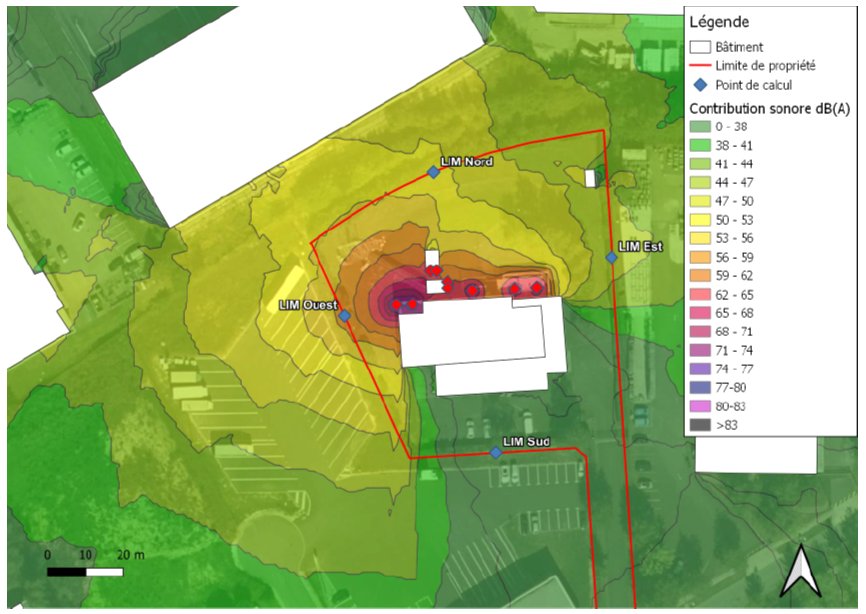 cartographie acoustique data center 