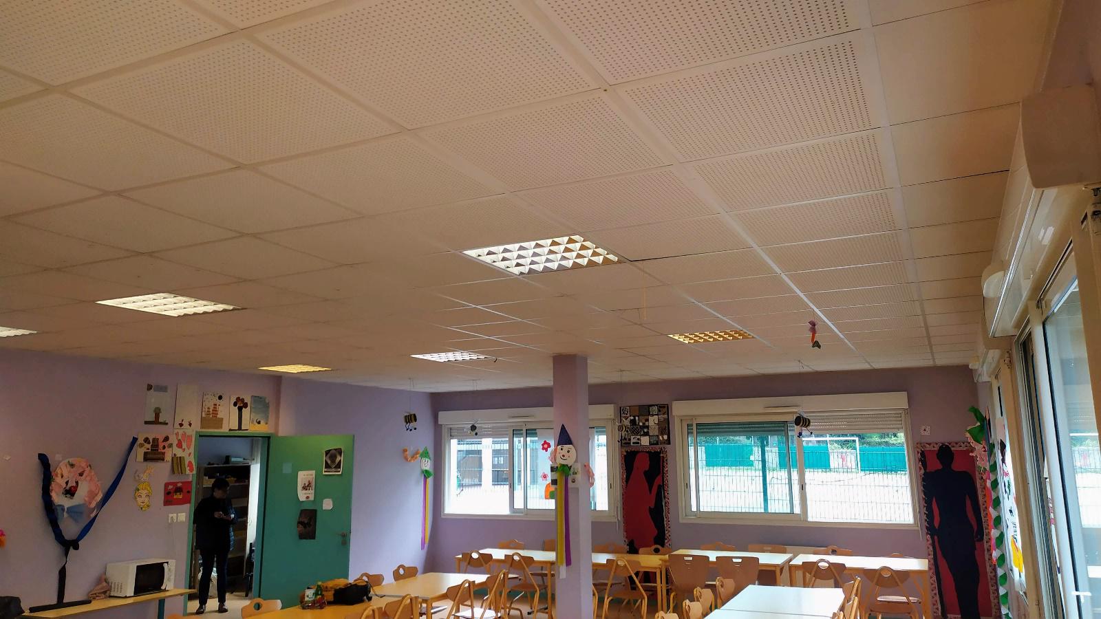 panneaux acoustique plafonds panneaux acoustique plafonds restaurant scolaire