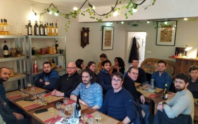 Equipe au restaurant